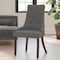 Flash Furniture Hercules Paddington Chair, Wood Back, 22-3/4 in W 23" L 39-1/2" H, Fabric Seat QY-A08-GY-GG - alternate 1